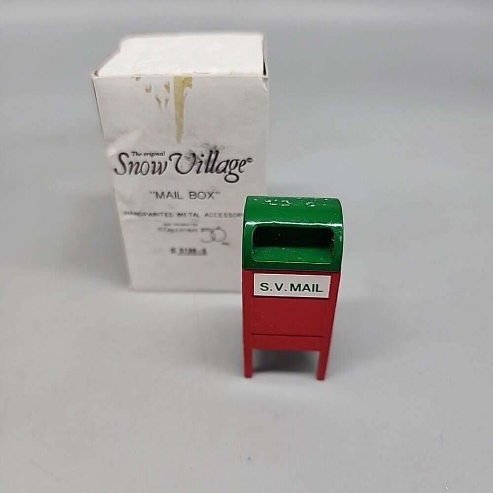 Department 56 Snow Village Mail Box Mailbox #5198-5 Christmas Accessory